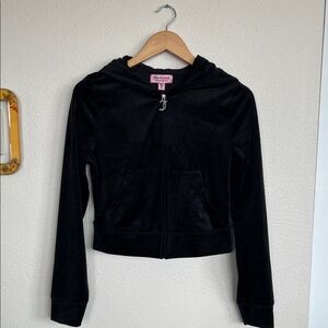 Juicy Couture Black Velour Jacket